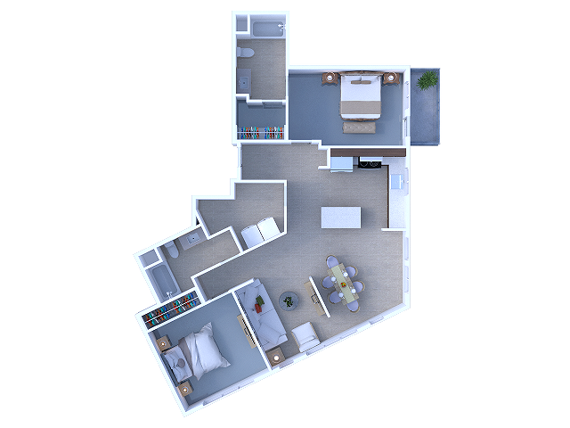 B5: Two Bedroom | View 1
