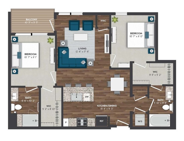 C1 | 2x2 | 1013 sq ft