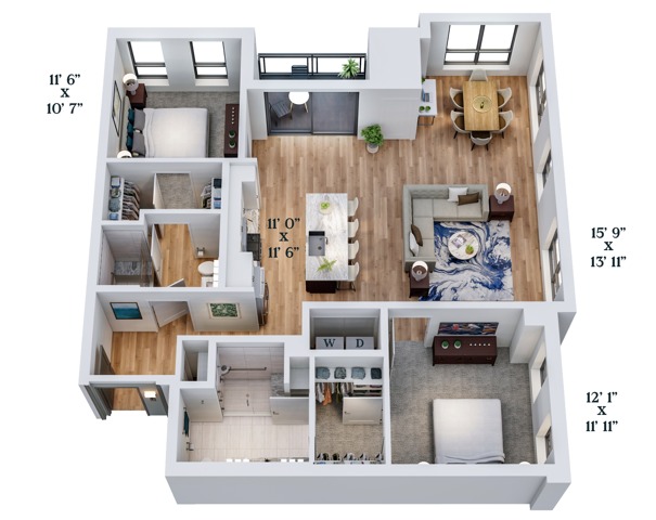 C12 | 2x2 | 1314 sq ft