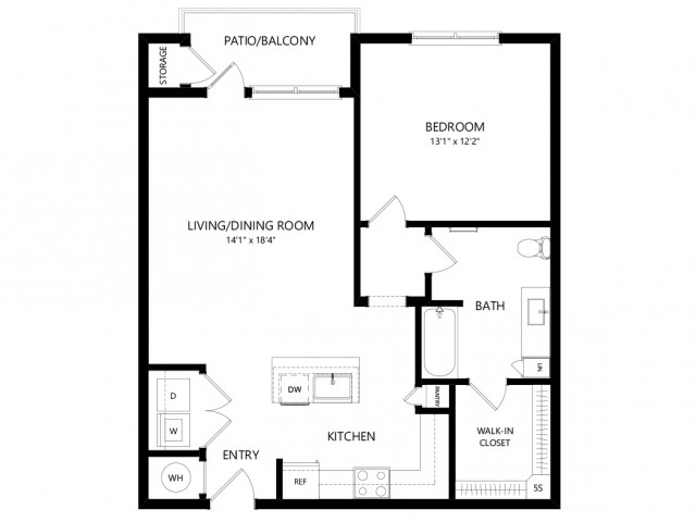 A2HC | 1 bed 1 bath | from 853 square feet