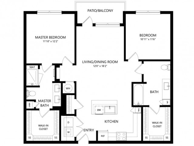 B1aHC | 2 bed 2 bath | from 1123 square feet