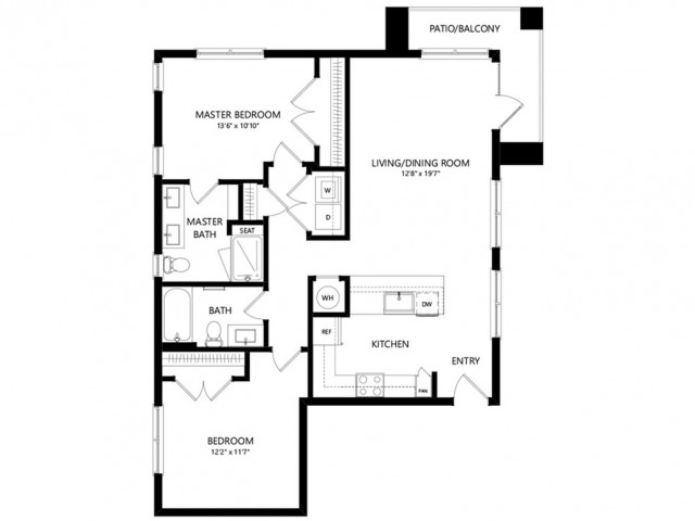 B5 | 2 bed 2 bath | from 1075 square feet