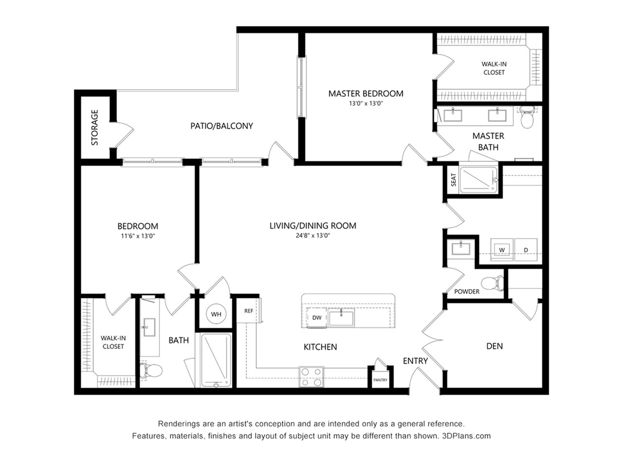 B4 | 2 bed 1 bath | from 1414 square feet