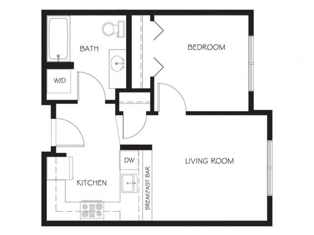 A9 | 1 bed 1 bath | from 519 square feet