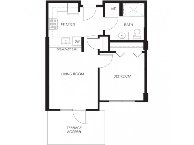 A13 | 1 bed 1 bath | from 533 square feet