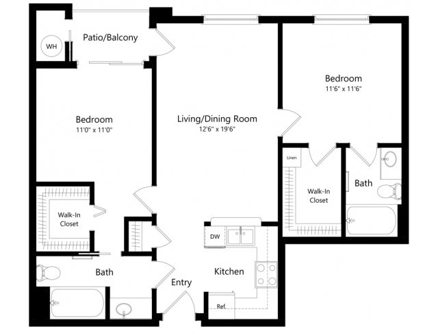 Corazon | 2 bed 2 bath | from 891 square feet
