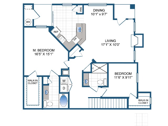 Warwick&nbsp; | 2 bed 2 bath | 1338 sq ft