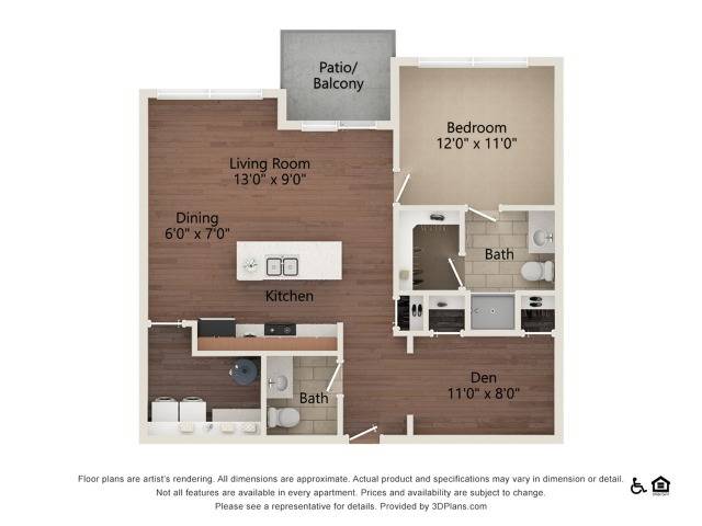 Citronella | 1 bed 1.5 bath | 890 sq ft