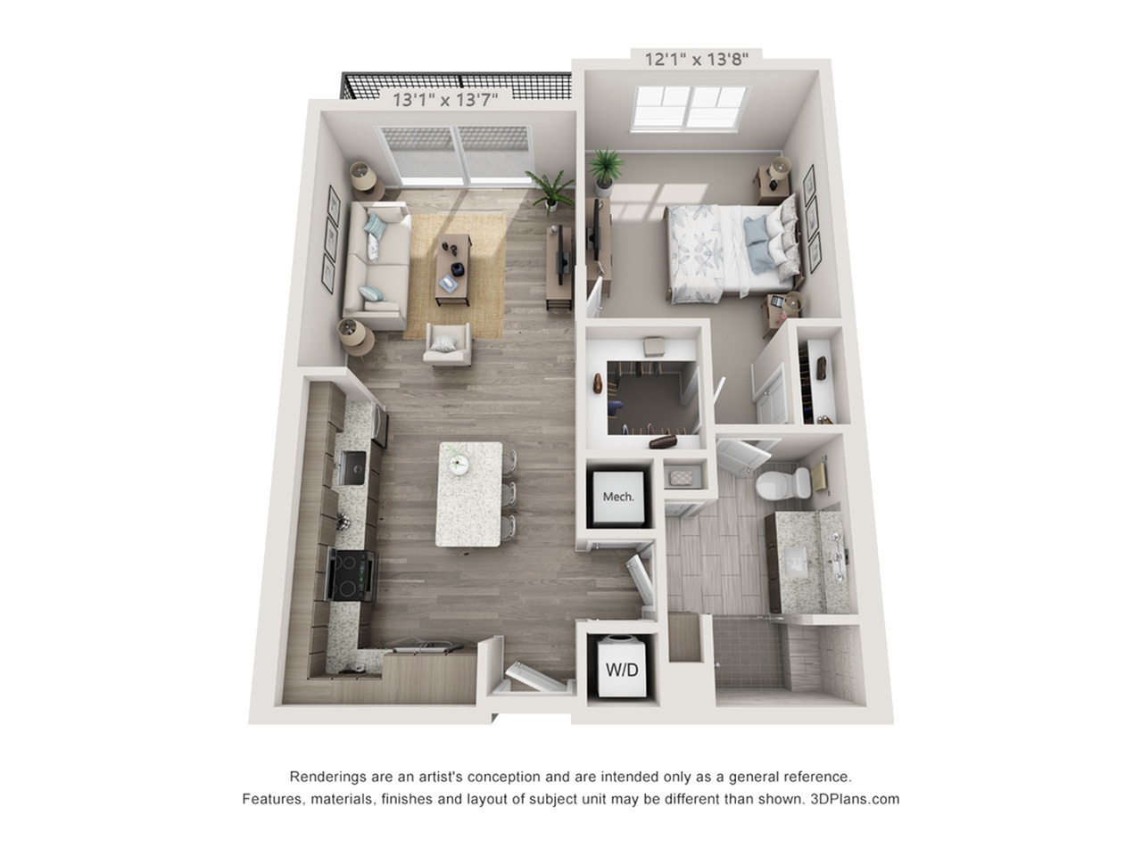 Sonata AT |  1x1 | 800 sq ft