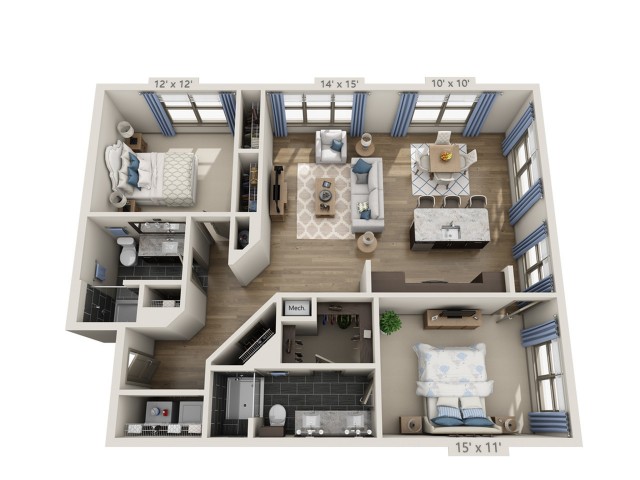 Overture Fair Ridge 62+ Active Adult Apartment Homes - B4.1-SR