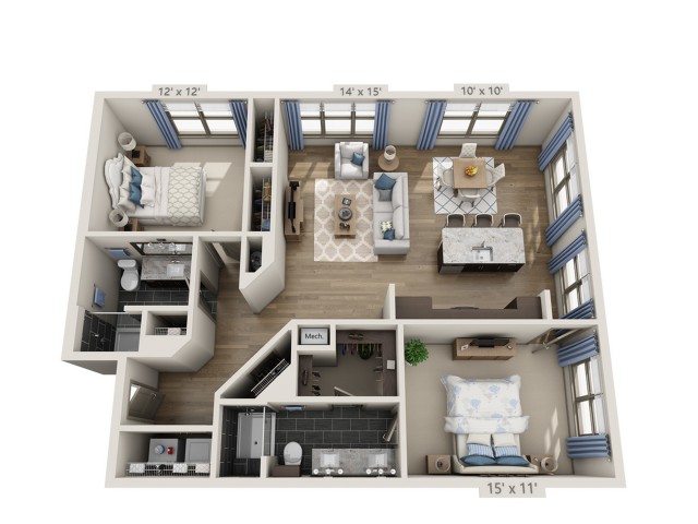 Overture Fair Ridge 62+ Active Adult Apartment Homes - B4.2-SR