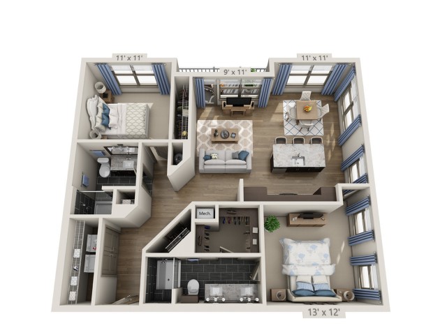 Overture Fair Ridge 62+ Active Adult Apartment Homes - B4.1
