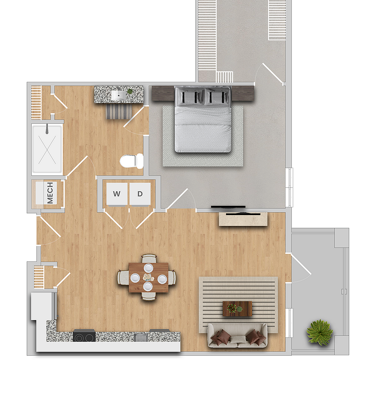 Azalea | 1x1 | 868 sqft