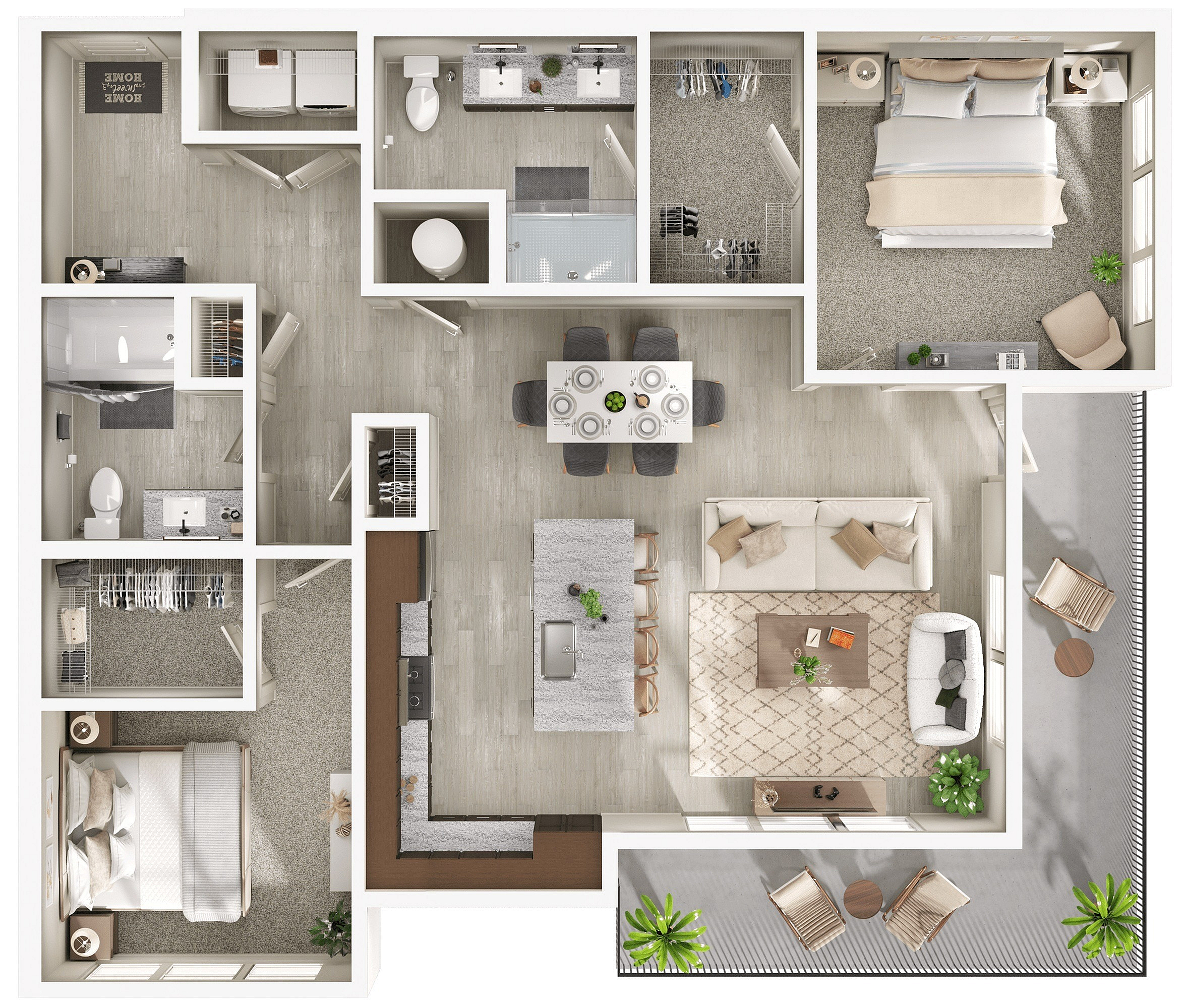Spruce | 2x2 | 1220 sf ADA