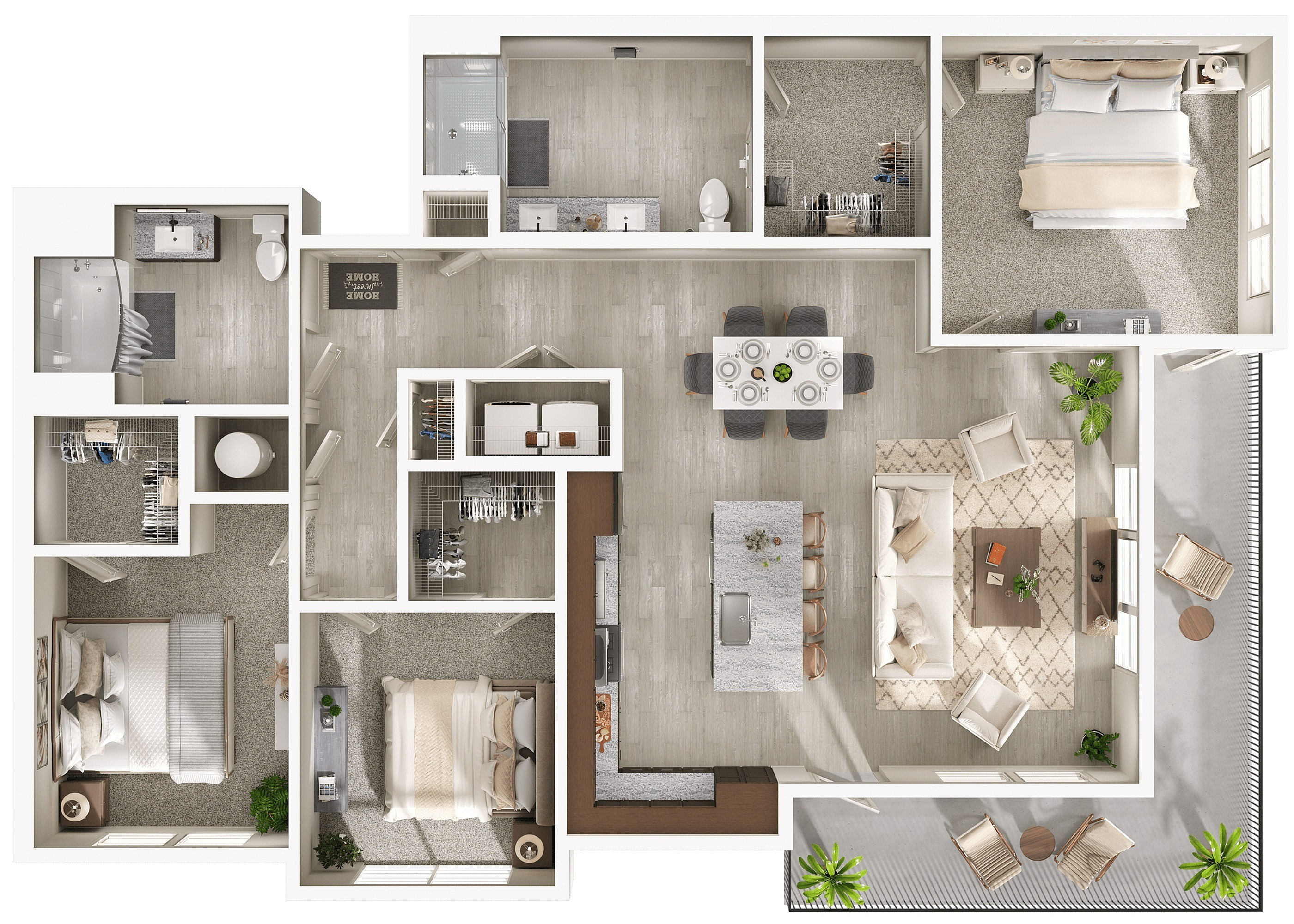 Willow | 3x2 | 1542 sf ADA