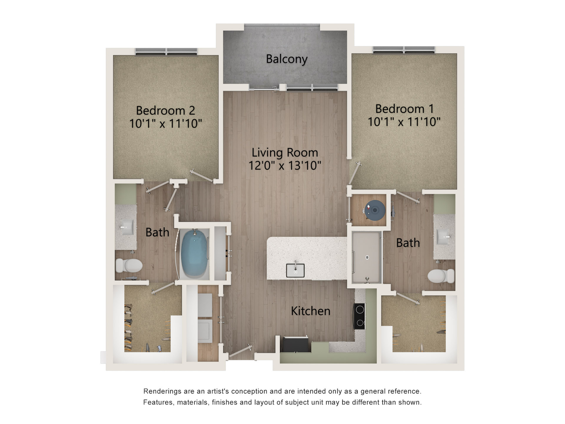 Elm | 2x2 | 1022 sf