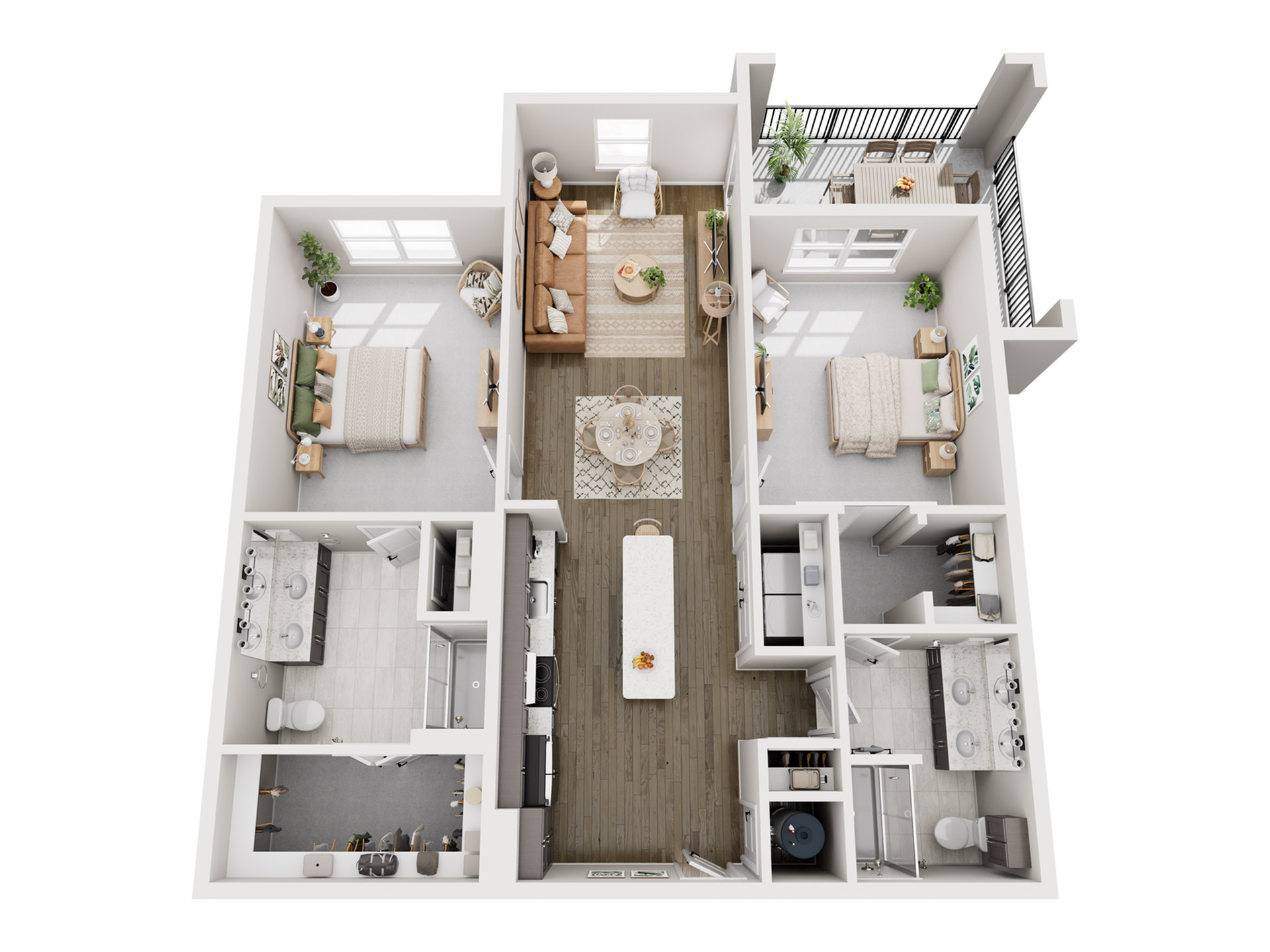 B4 | 2x2 | 1270 sf