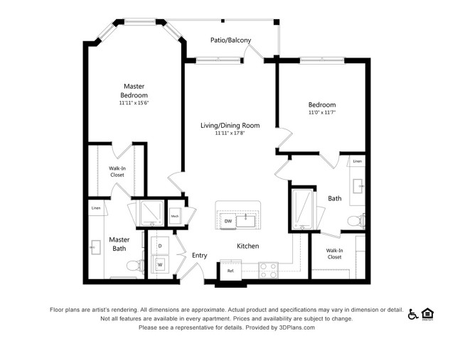 Everleigh Short Pump 55+ Active Adult Apartment Homes - B1-HC