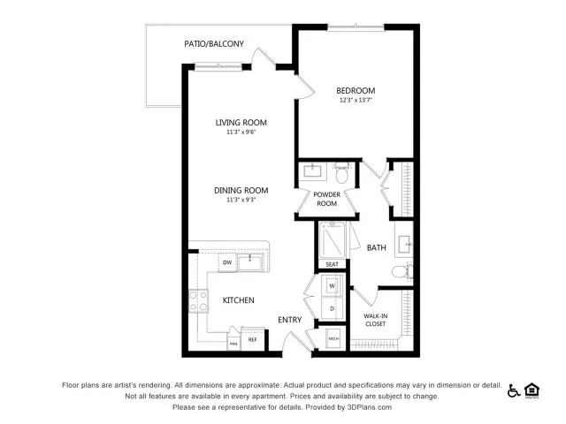 Everleigh Lakeline 60+ Active Adult Apartment Homes - A3C