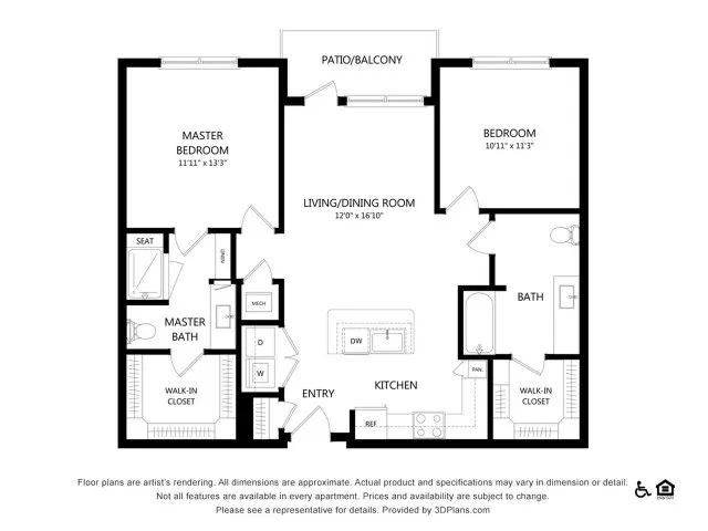 Everleigh Lakeline 60+ Active Adult Apartment Homes - B1-HC