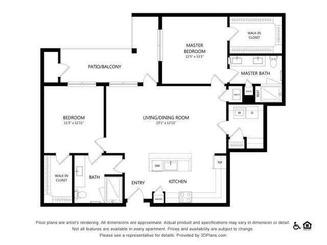 Everleigh Lakeline 60+ Active Adult Apartment Homes - B3A