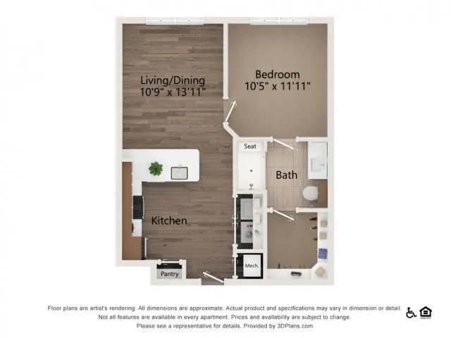 Everleigh Lakeline 60+ Active Adult Apartment Homes - A1