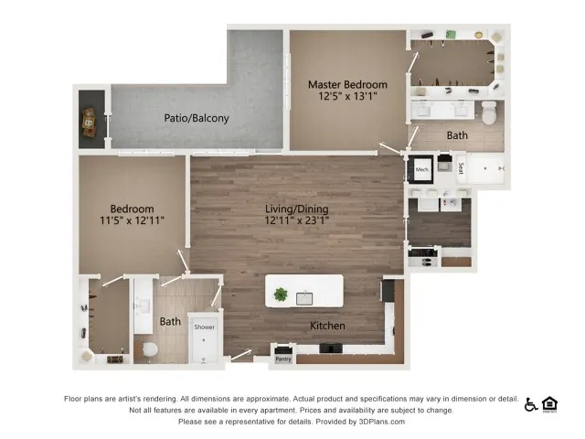 Everleigh Lakeline 60+ Active Adult Apartment Homes - B3