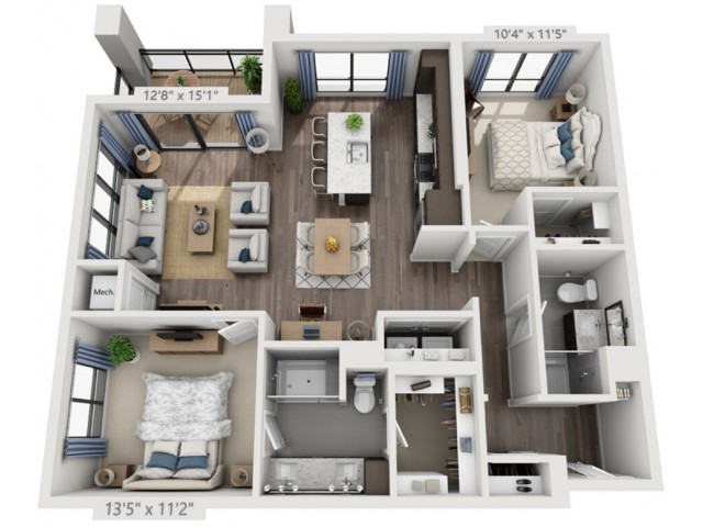 C4 | 2 bed 2 bath | from 1189 square feet