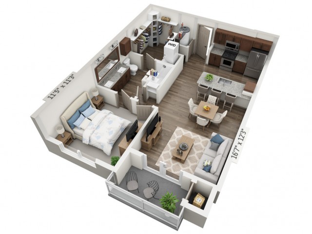 Cantata | 1 bed 1 bath | from 729 square feet