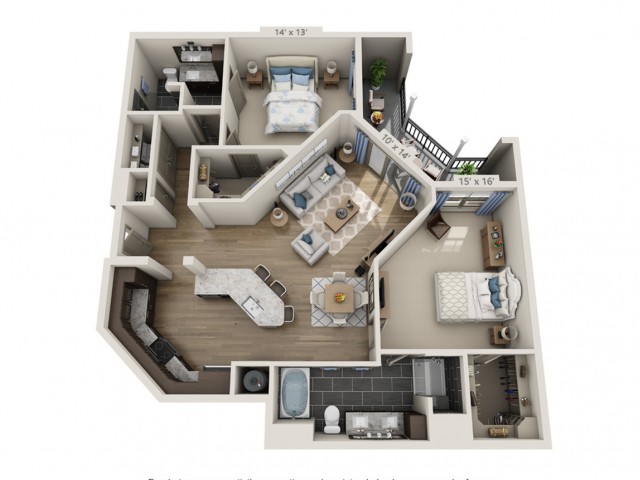Robinson | 2 bed 2 bath | from 1331 square feet