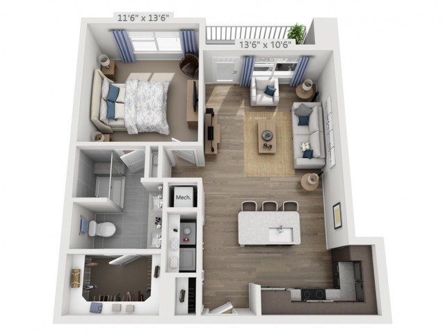 Clapton | 1 bed 1 bath | from 774 square feet