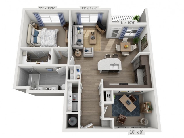 Morrison | 1 bed 1 bath | from 941 square feet