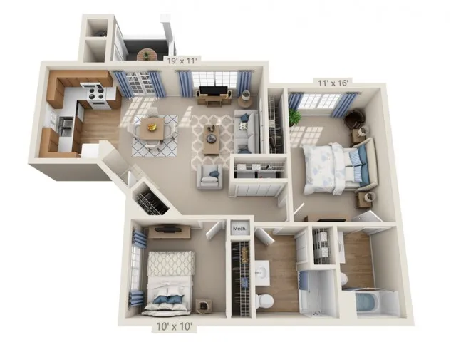 McCartney | 2 bed 2 bath | from 970 square feet