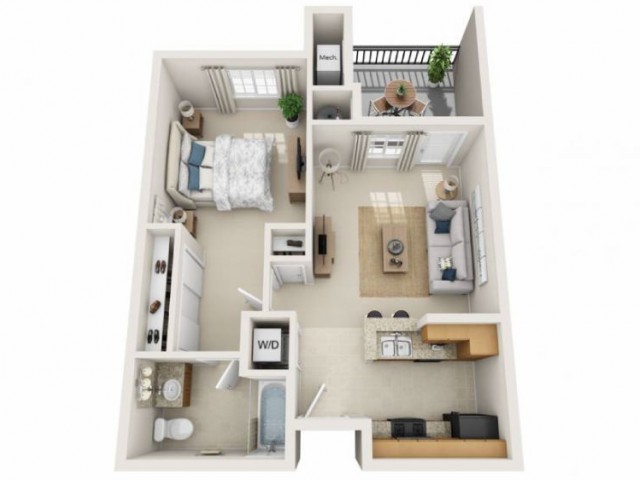 Marley | 1 bed 1 bath | from 637 square feet