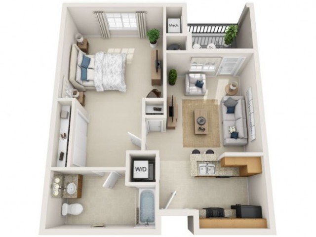 Morrison | 1 bed 1 bath | from 660 square feet