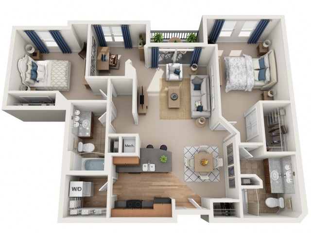 Santana | 2 bed 2 bath | from 1172 square feet