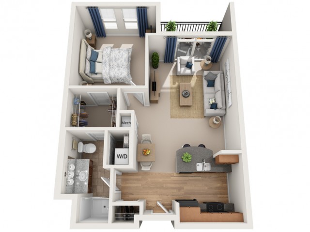 Taylor | 1 bed 1 bath | from 700 square feet