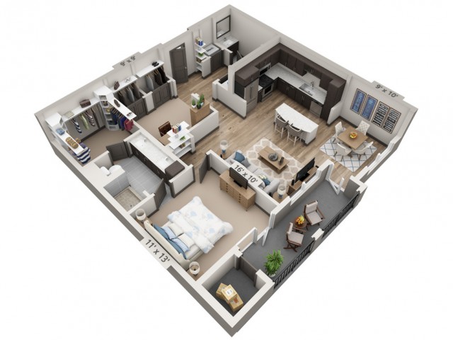 Overture Stone Oak - Medina 1024SF