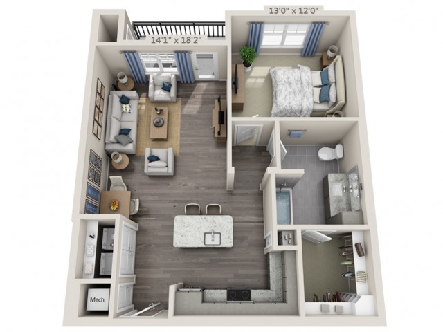 Overture Providence 55+ Active Adult Apartment Homes - A2 HC