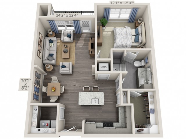 Overture Providence 55+ Active Adult Apartment Homes - A2