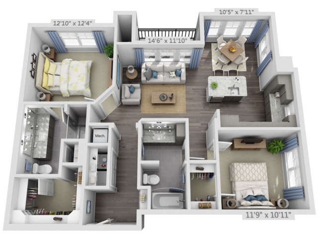 Overture Providence 55+ Active Adult Apartment Homes - B2
