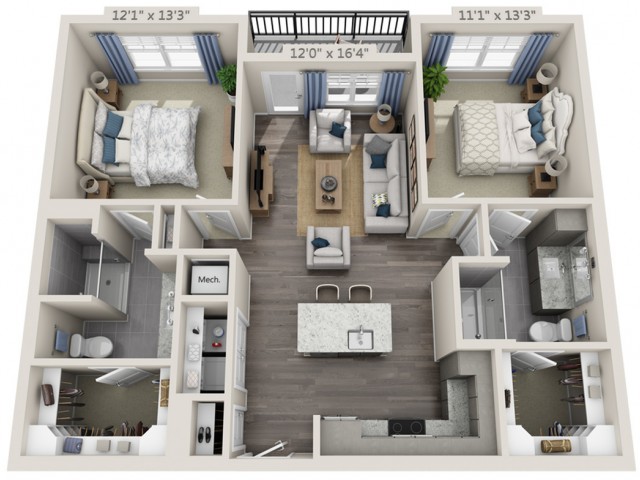 Overture Providence 55+ Active Adult Apartment Homes - B1