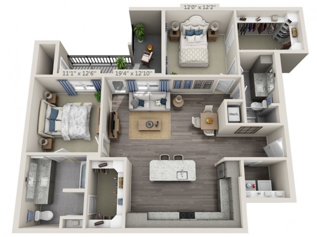 Overture Providence 55+ Active Adult Apartment Homes - B3A