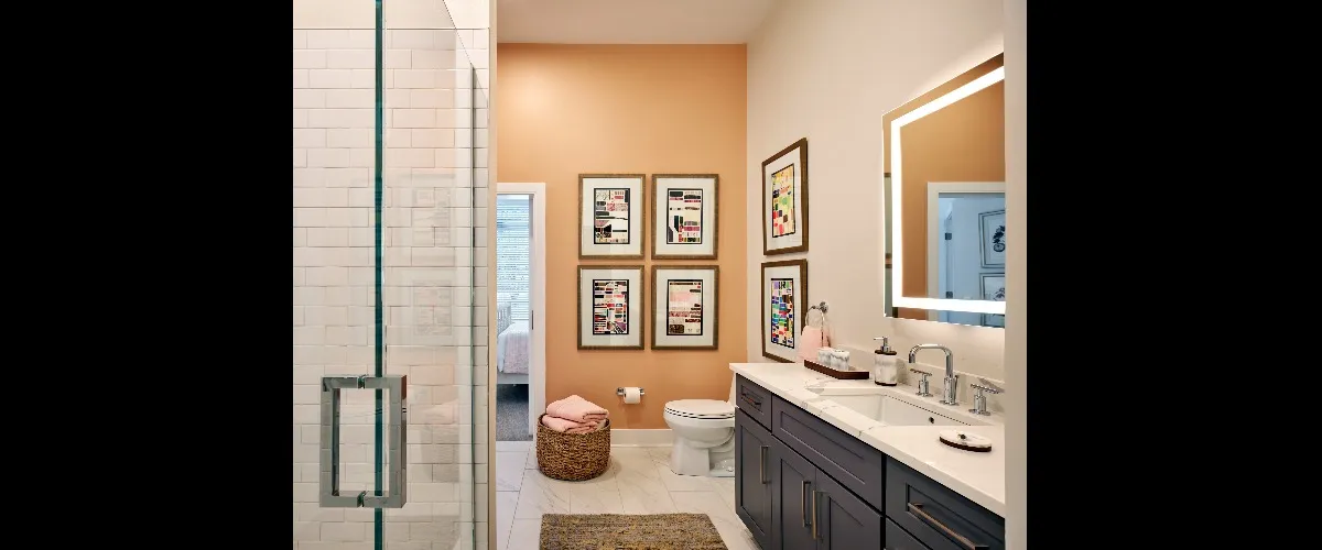 spacious bathroom