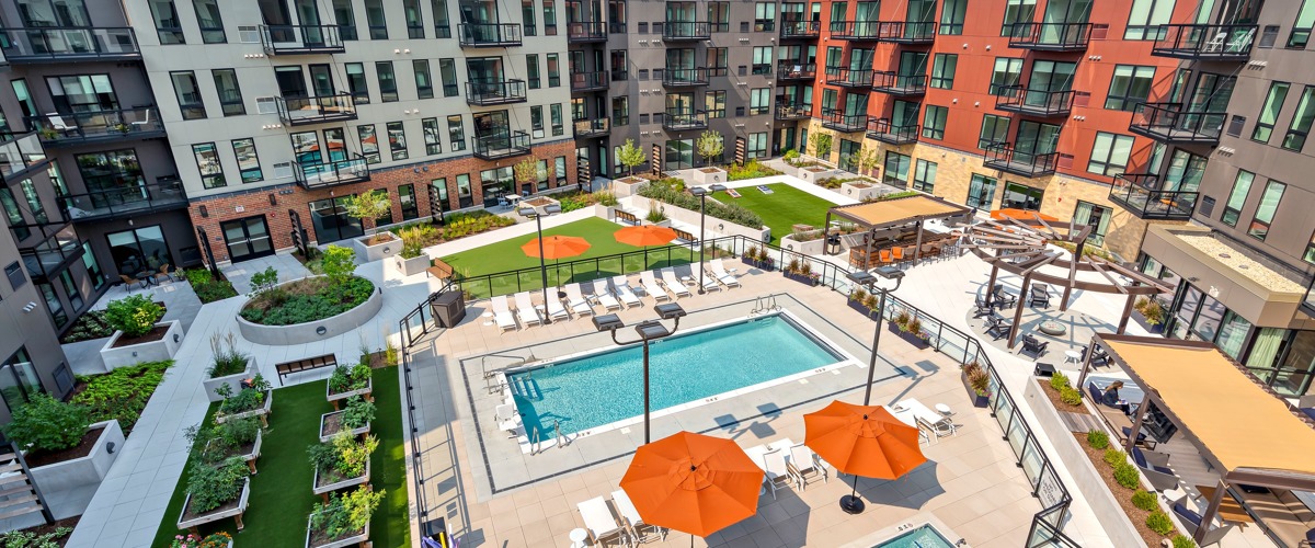 Aerial View of Courtyard