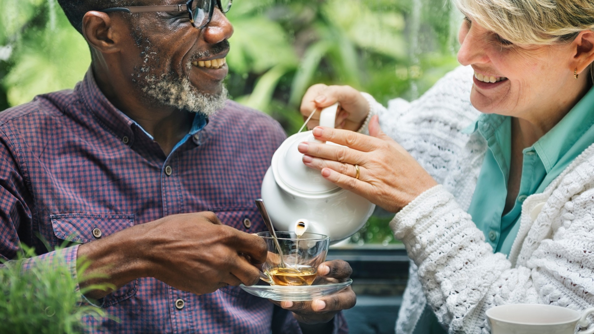 Friends enjoying tea