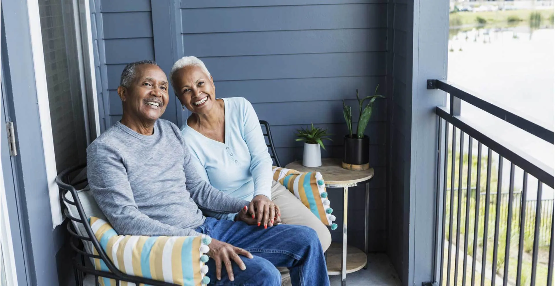 Residents on Balcony