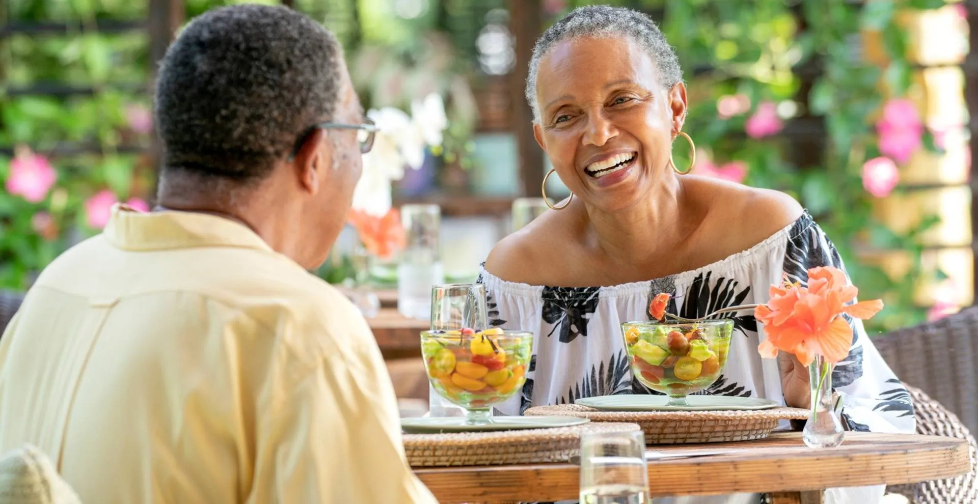 couple sharing a meal