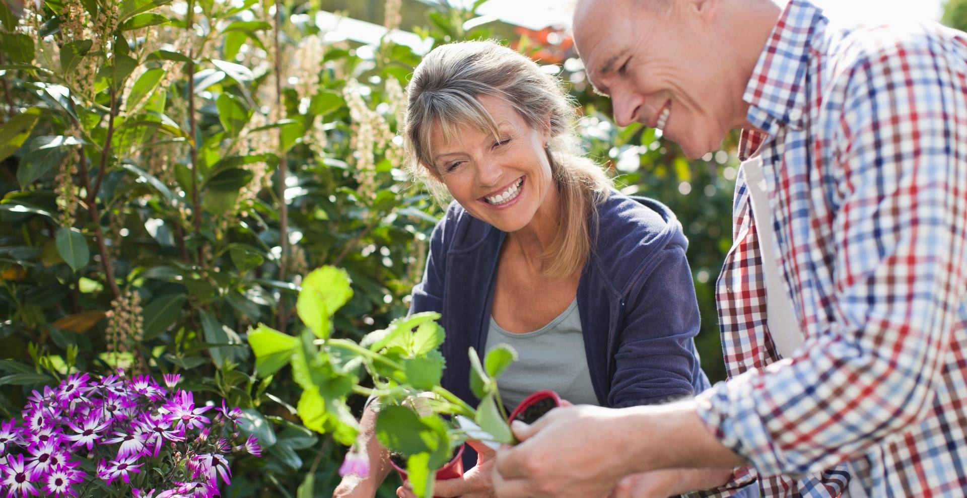 couple gardening