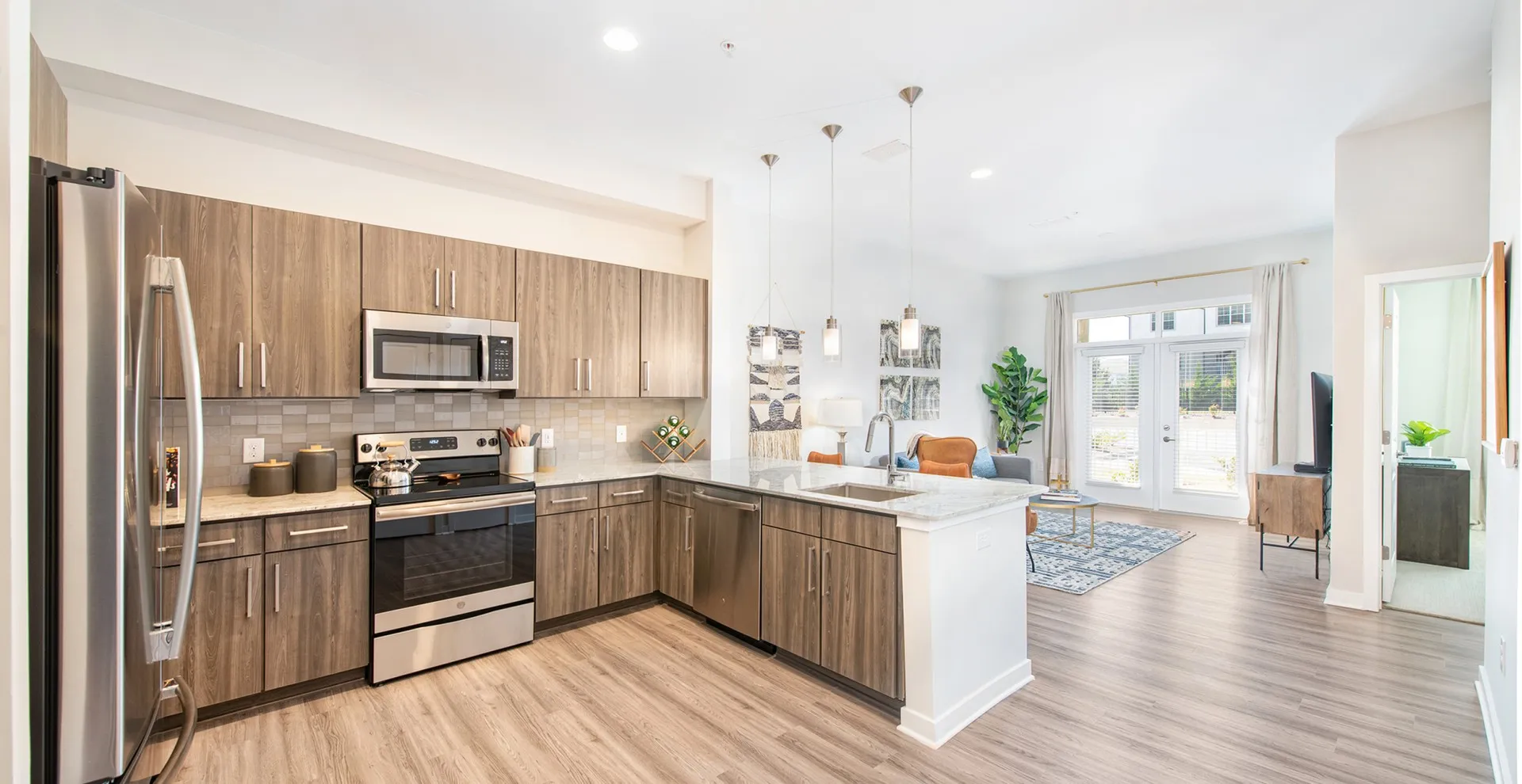 Open Concept Kitchen and Living Room